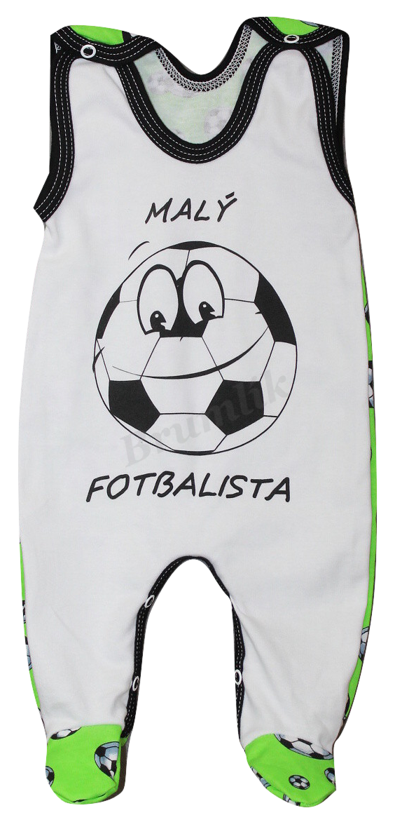 Kojenecké dupačky s nápisem "Malý fotbalista" 86