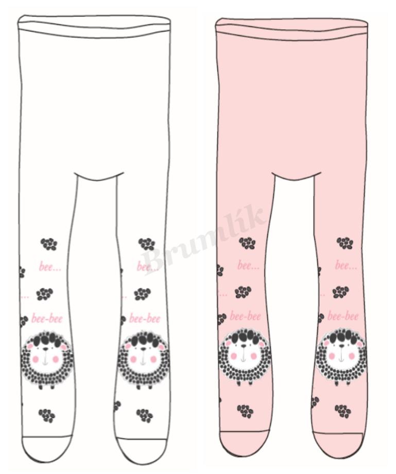 Kojenecké bavlněné punčocháčky princezna - fialové