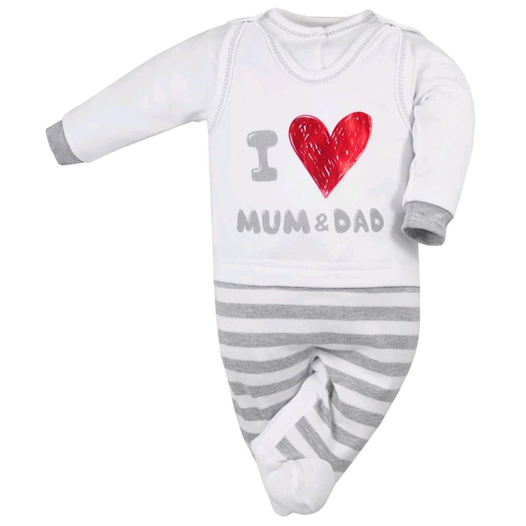 Kojenecká 2D souprava I LOVE MUM & DAD 68