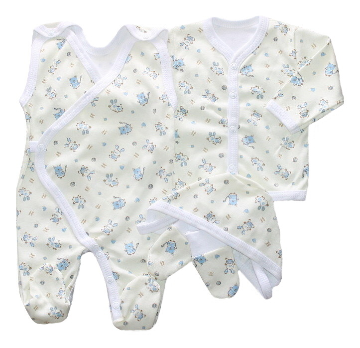 Kojenecká 4D souprava Modrá zvířátka 48