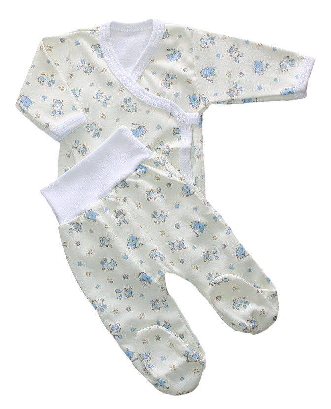 Kojenecká 2D souprava Modrá zvířátka 62