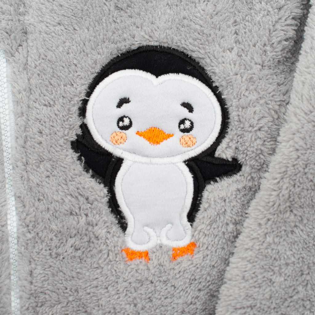 Kojenecká mikina Penguin šedá 74