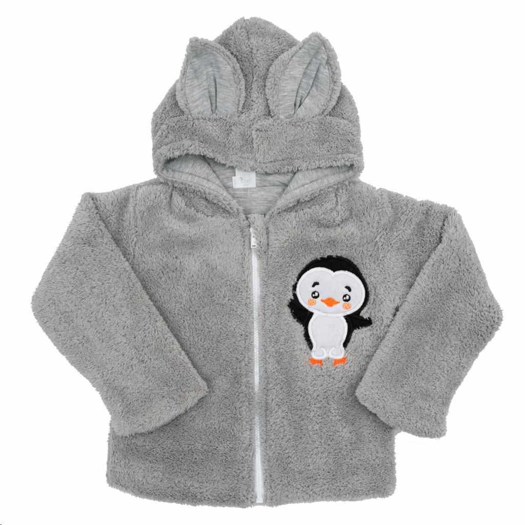 Kojenecké zimní tepláky Penguin šedé 68