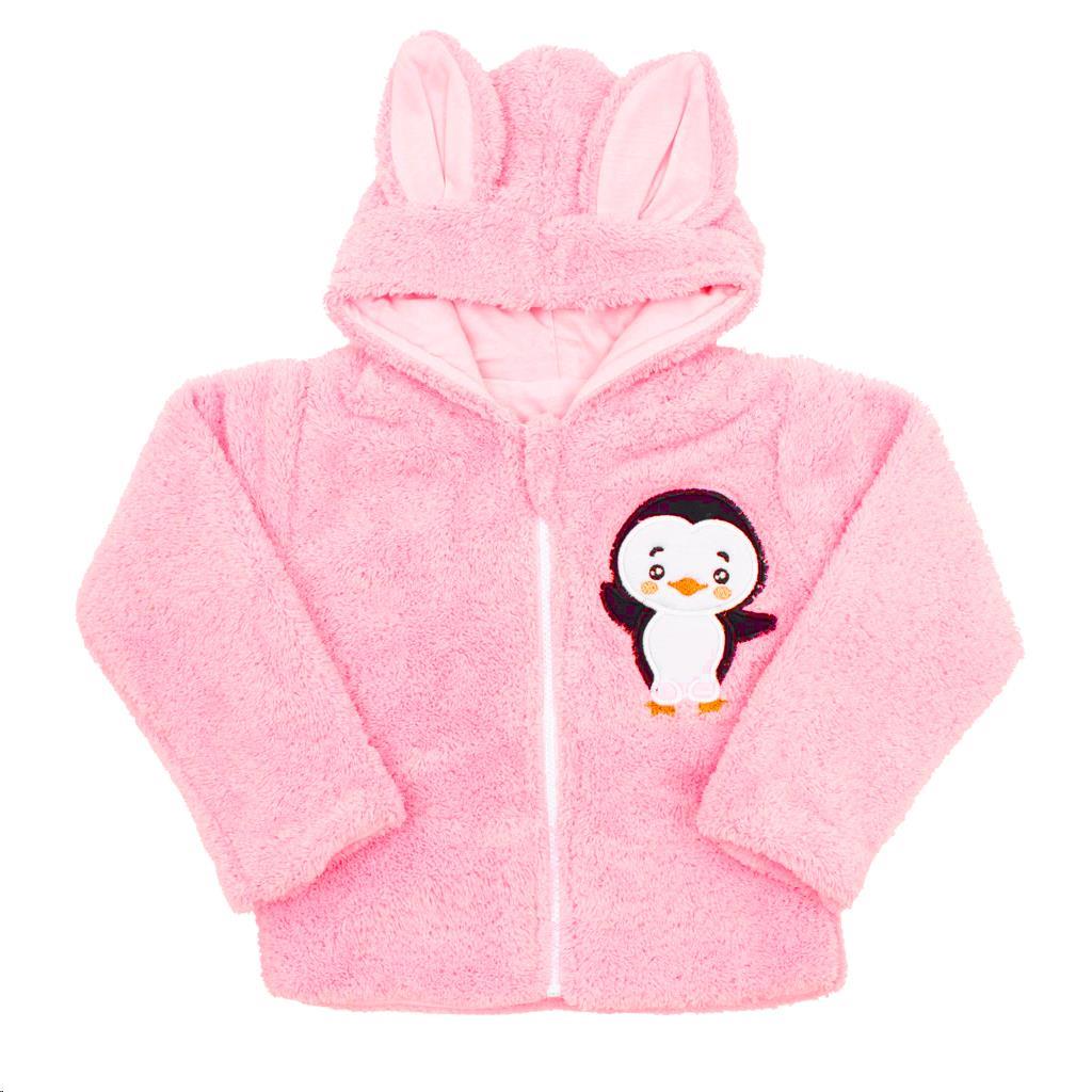 Dětské zimní tepláky Penguin růžové 92