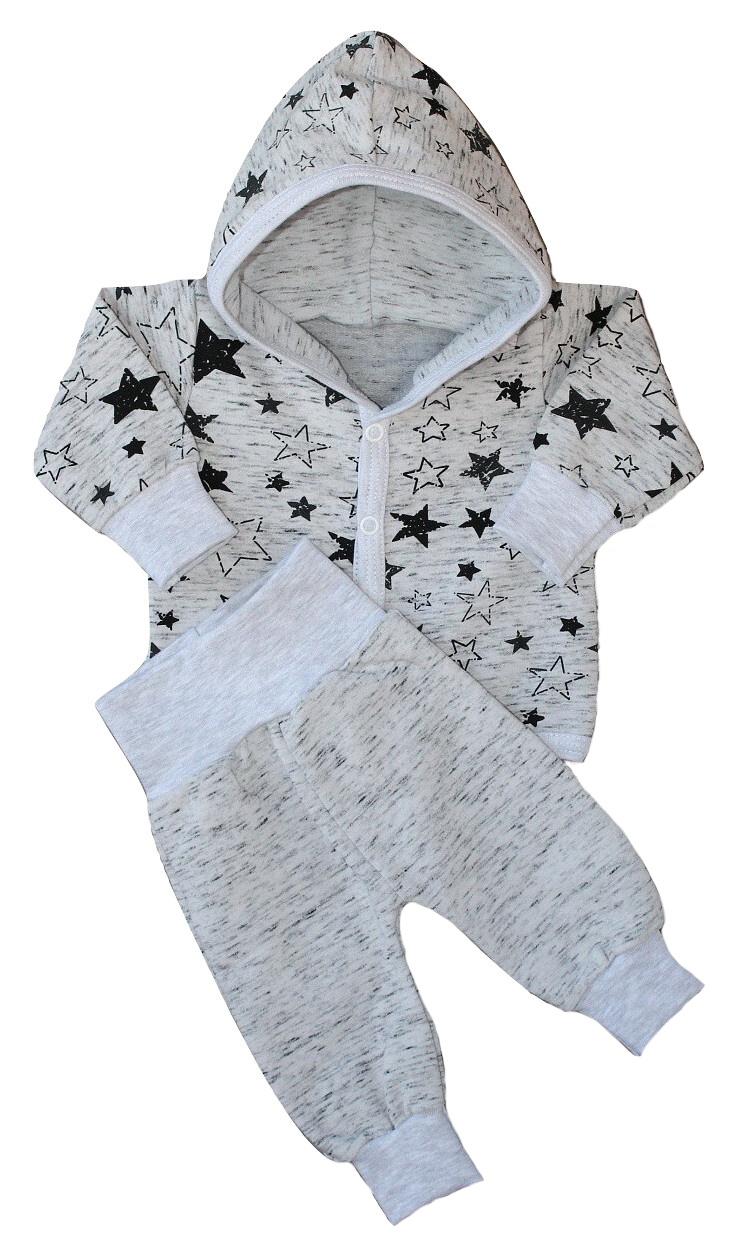 Dětská čepice+nákrčník sv. šedý melír