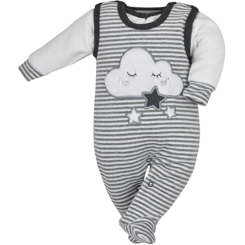 Kojenecká sametová 2D souprava Cute Cloud 62