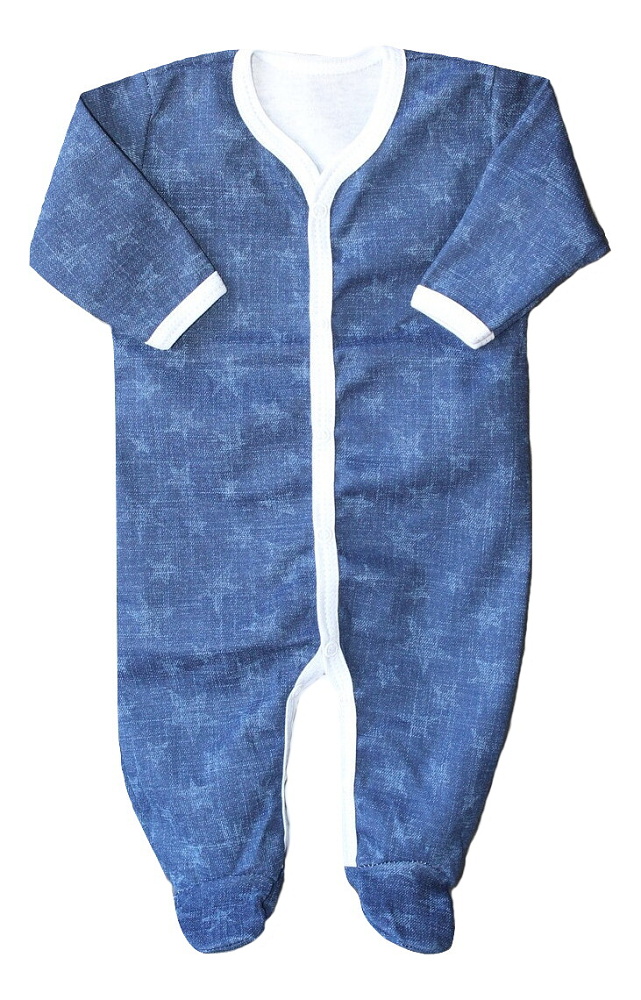 Kojenecké body Denim hvězdičky 62