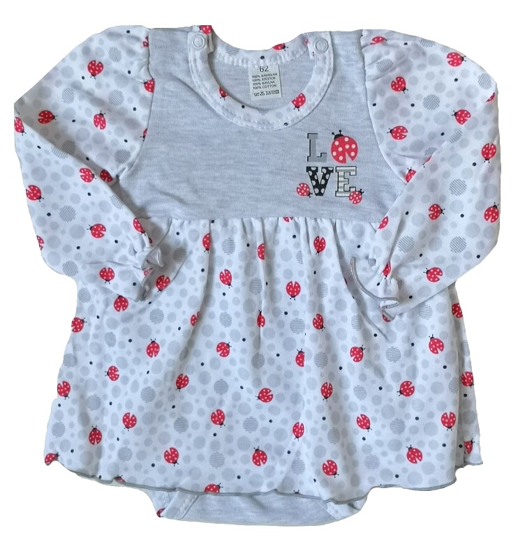 Kojenecké body se sukýnkou LadyBird šedé 74