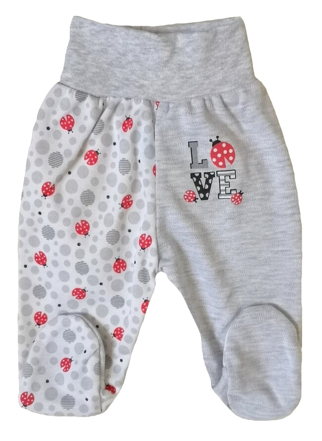 Kojenecké polodupačky LadyBird šedé 74