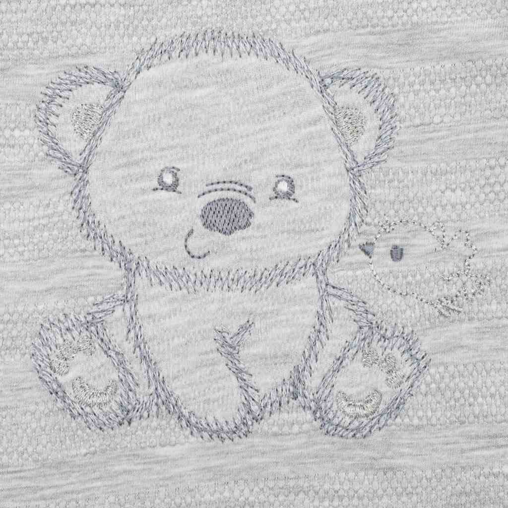 Kojenecká 4D souprava do porodnice SWEET BEAR šedá 62