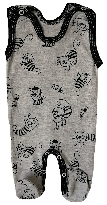 Kojenecké body kr. rukáv LOVE CAT 56