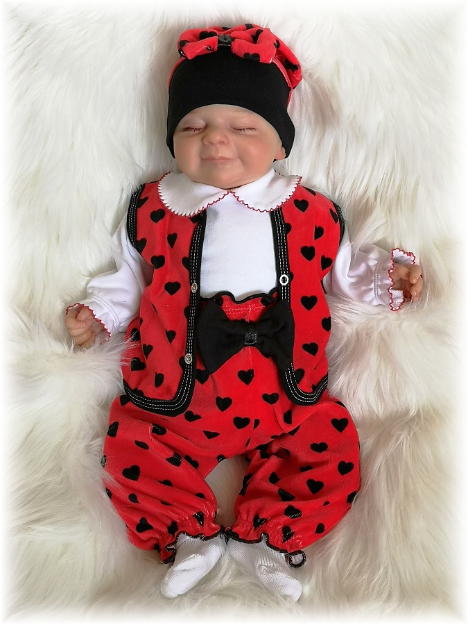 Dívčí vesta Sametové srdíčko 98