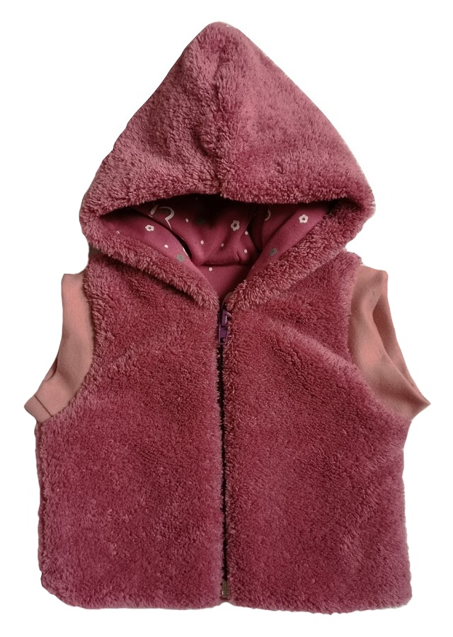 Dětská vesta s kapucí Motýlek 80