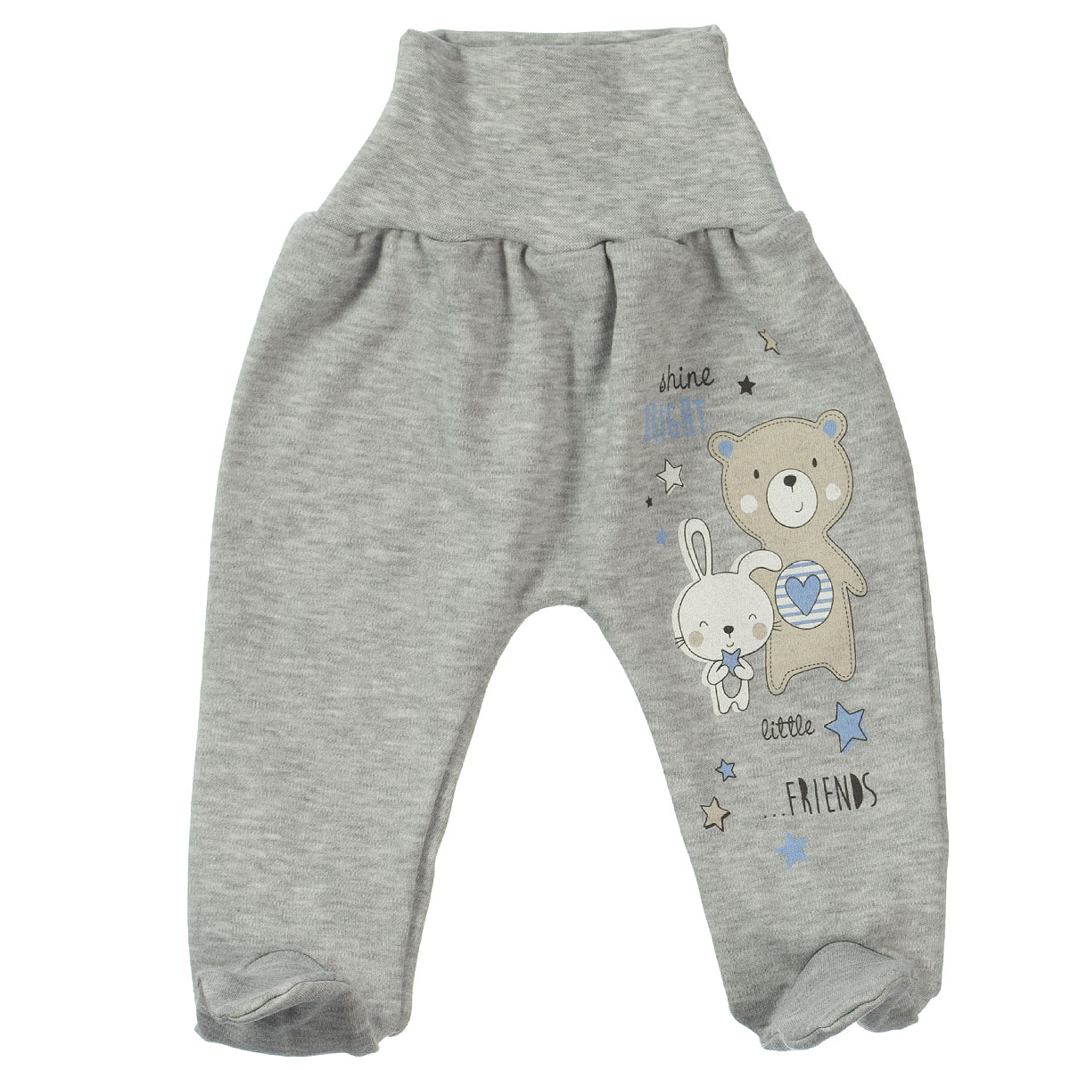 Kojenecká 2D souprava LITTLE FRIENDS šedá 74
