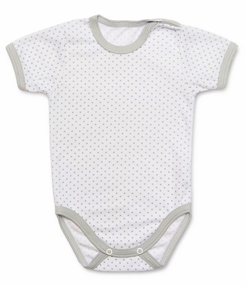Kojenecké body kr. rukáv Gray star 80