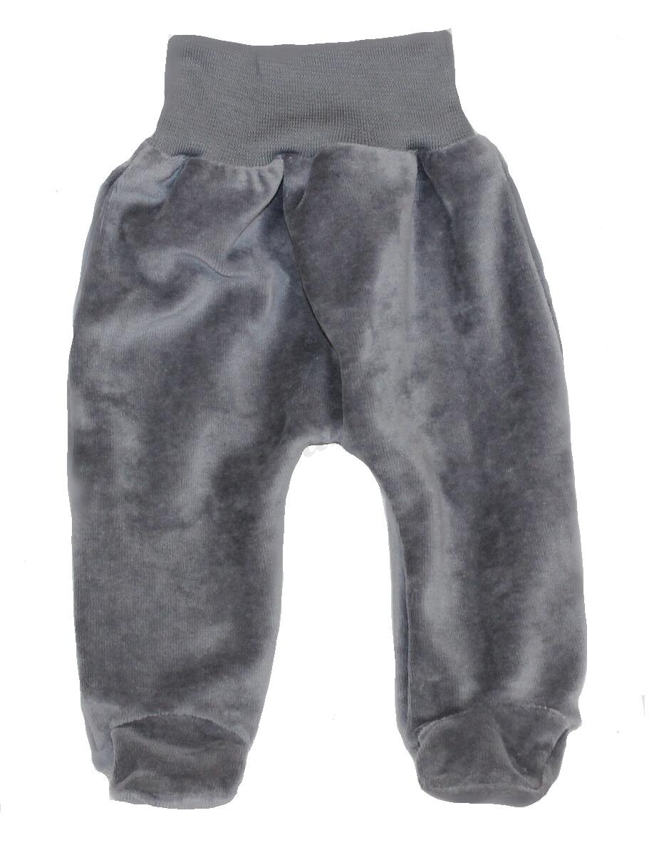 Sametová mikina s kapucí sv.šedá 80