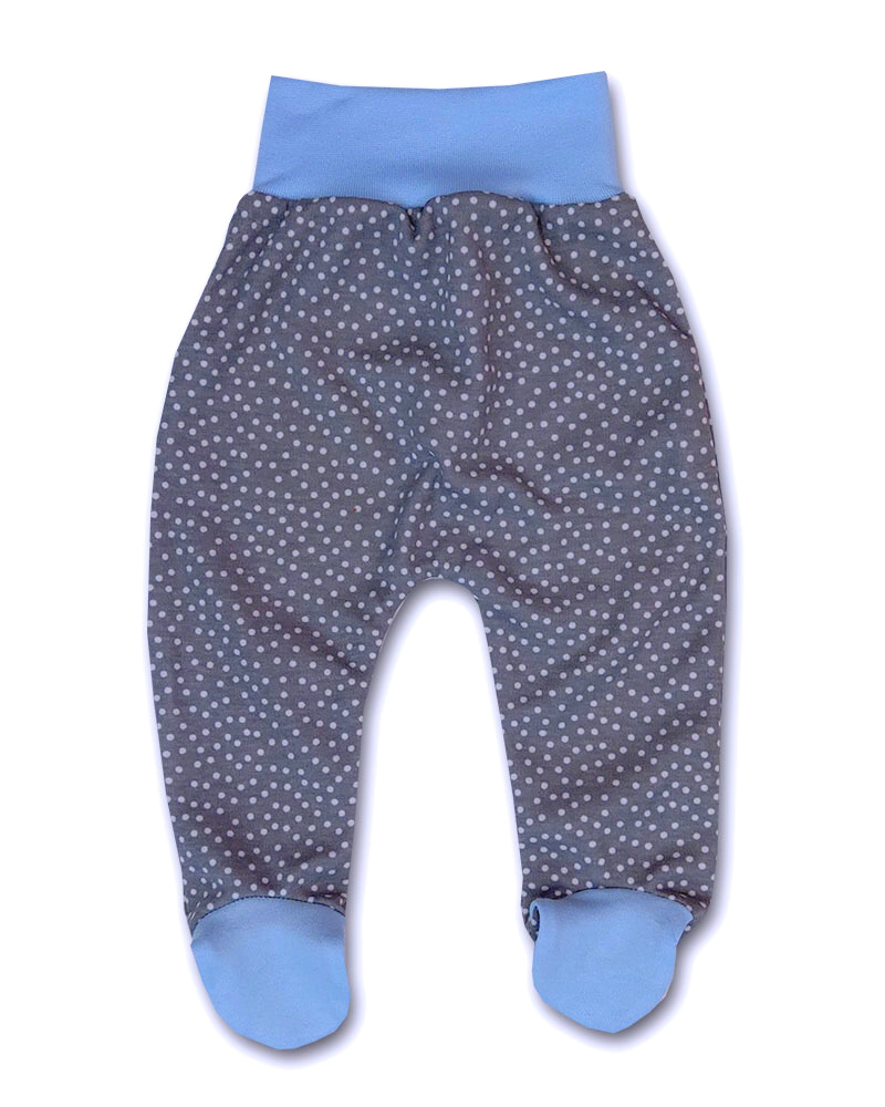 Kojenecká 2D souprava Bílý puntík modrá 62