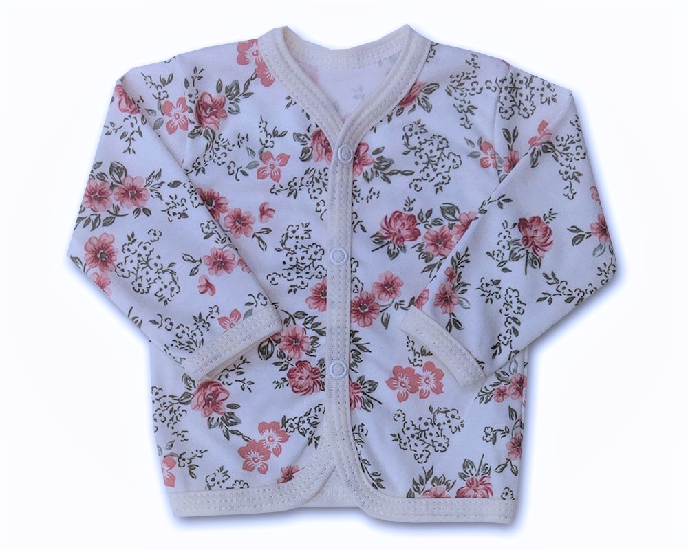 Kojenecký kabátek Rose krém 80