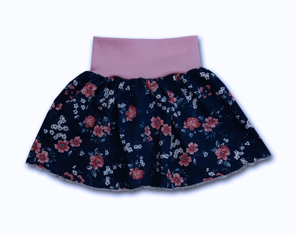 Dívčí bavlněná sukýnka Rose modrá 74