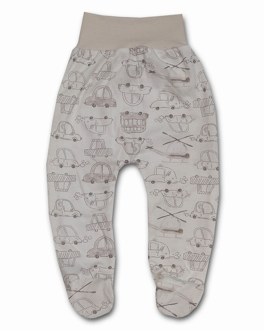 Kojenecké polodupačky AUTA krém 68