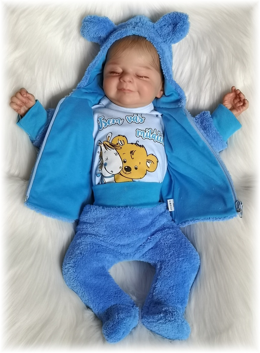 Kojenecká modrá mikina Luna 62