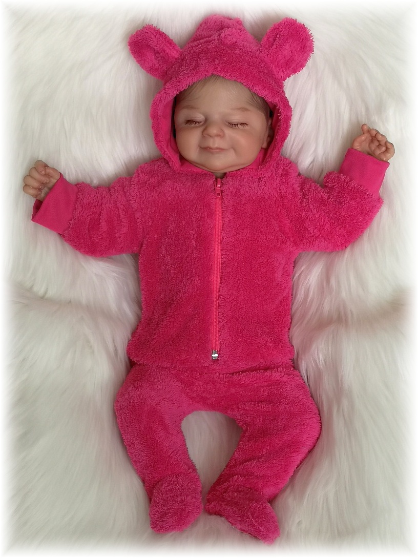 Kojenecká růžová mikina Luna 86