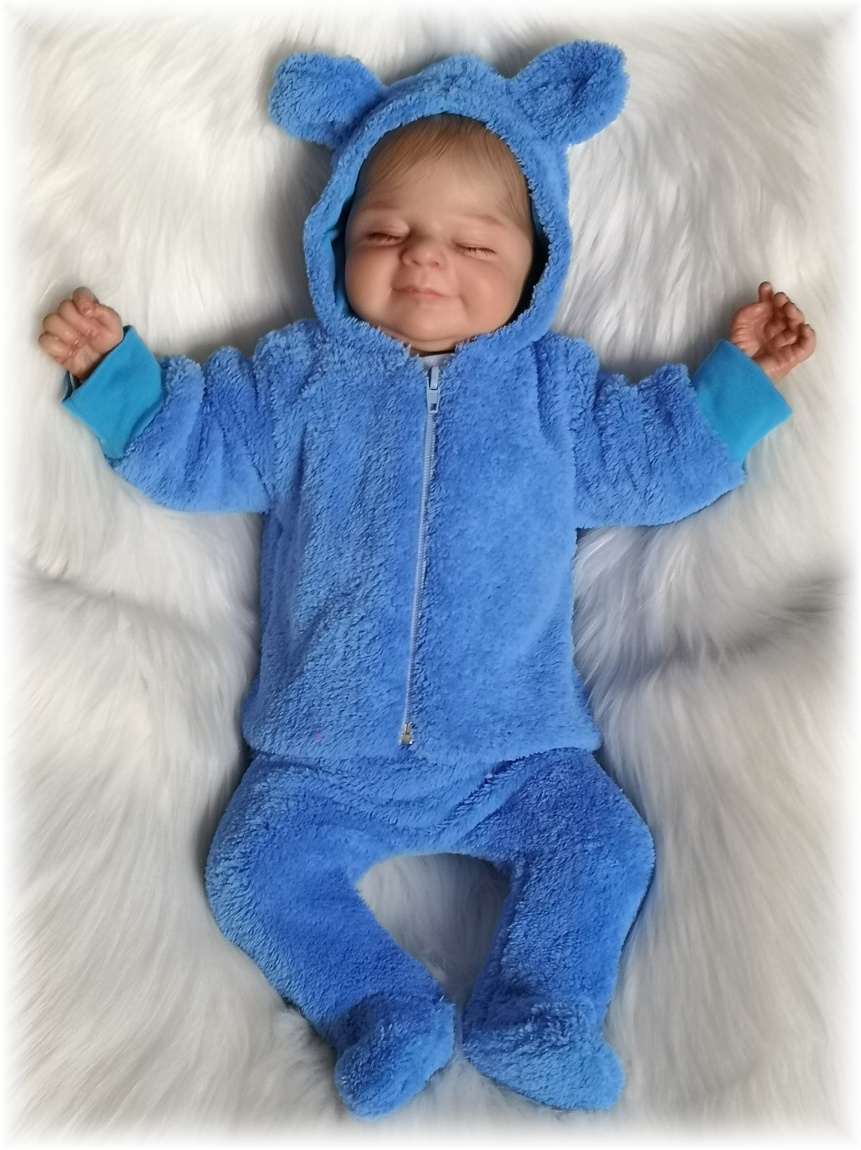 Kojenecká modrá mikina Luna 80