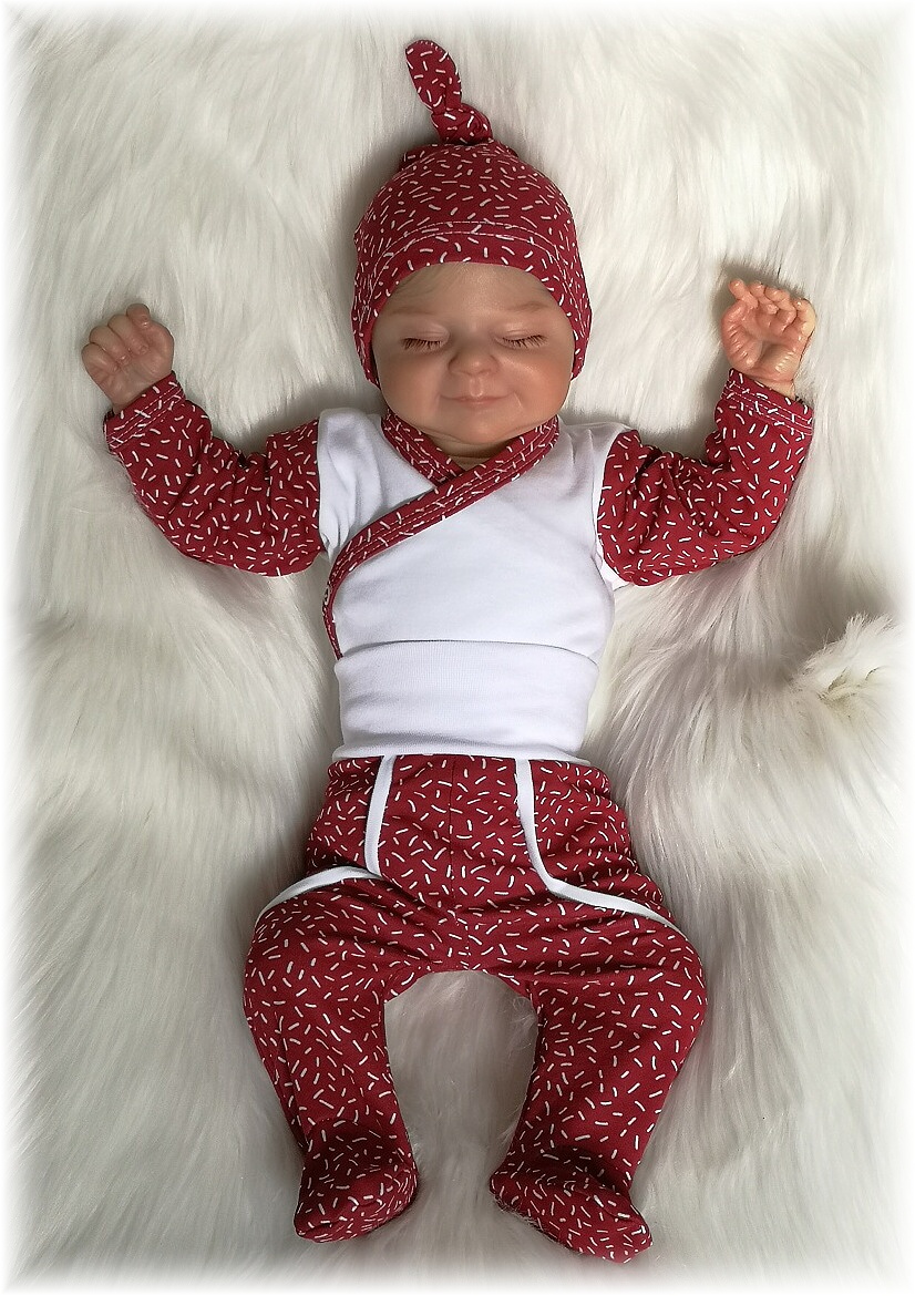 Kojenecký overal Tiny bordó 68