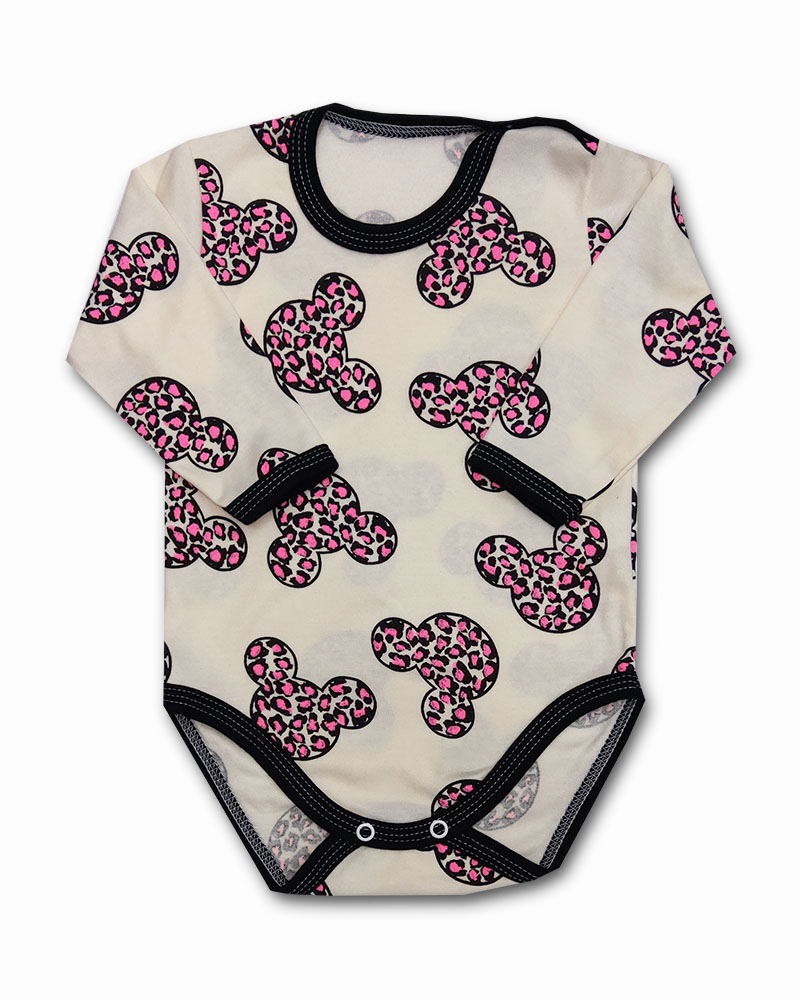 Kojenecké dupačky Miki růžová 68