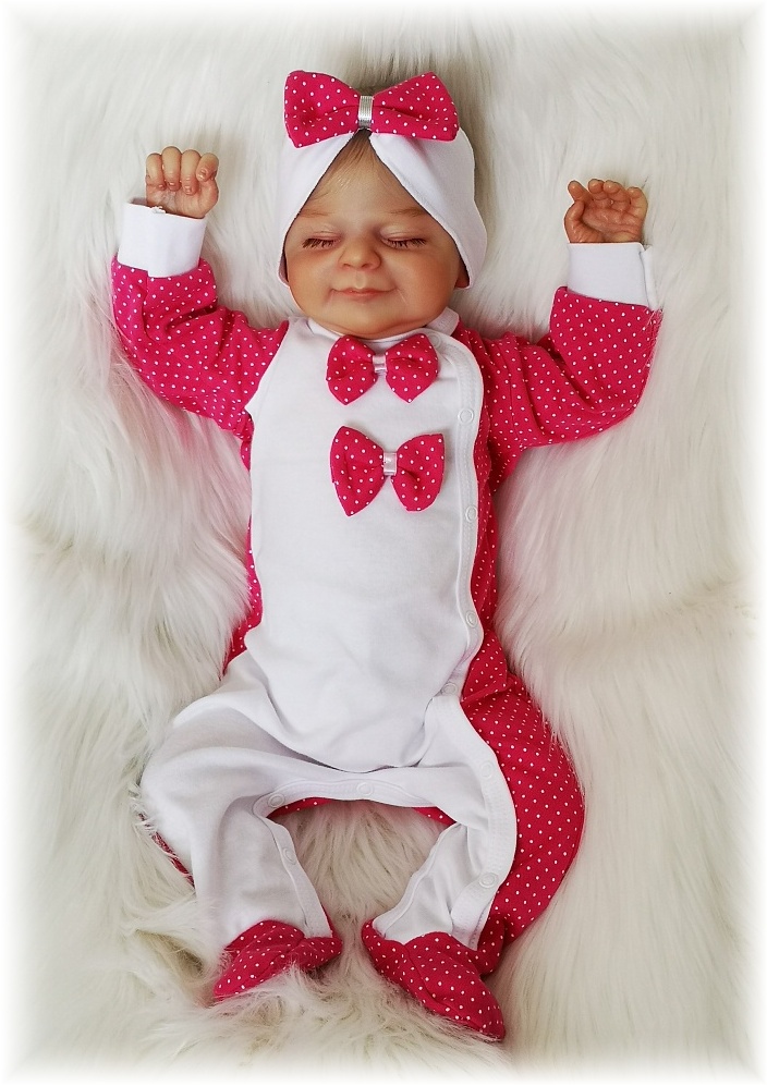 Kojenecký overal Dots amarant 80