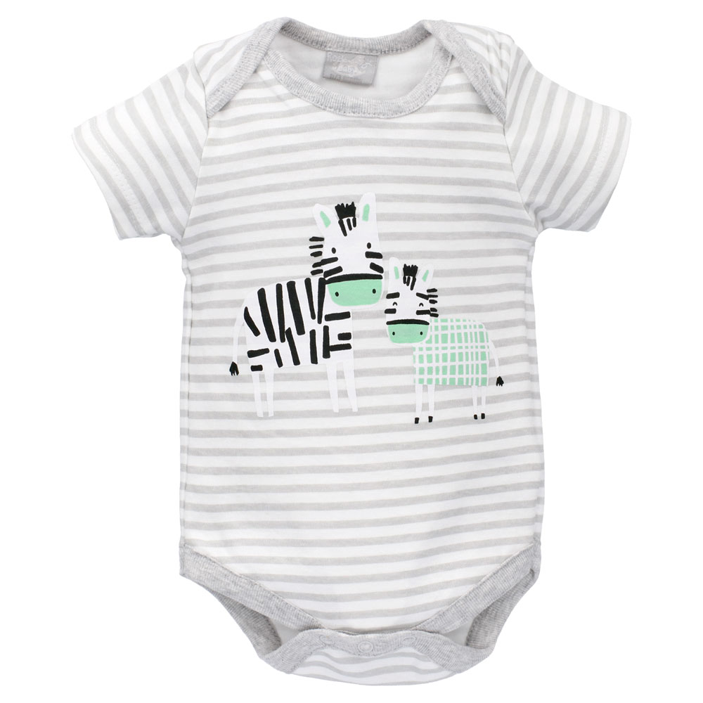 Kojenecké body 3 kusy Zebra