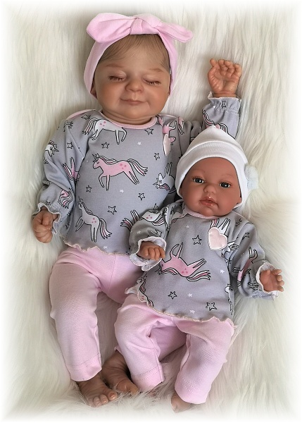 Dívčí 2D souprava halenka + legíny Jednorožec šedá 92