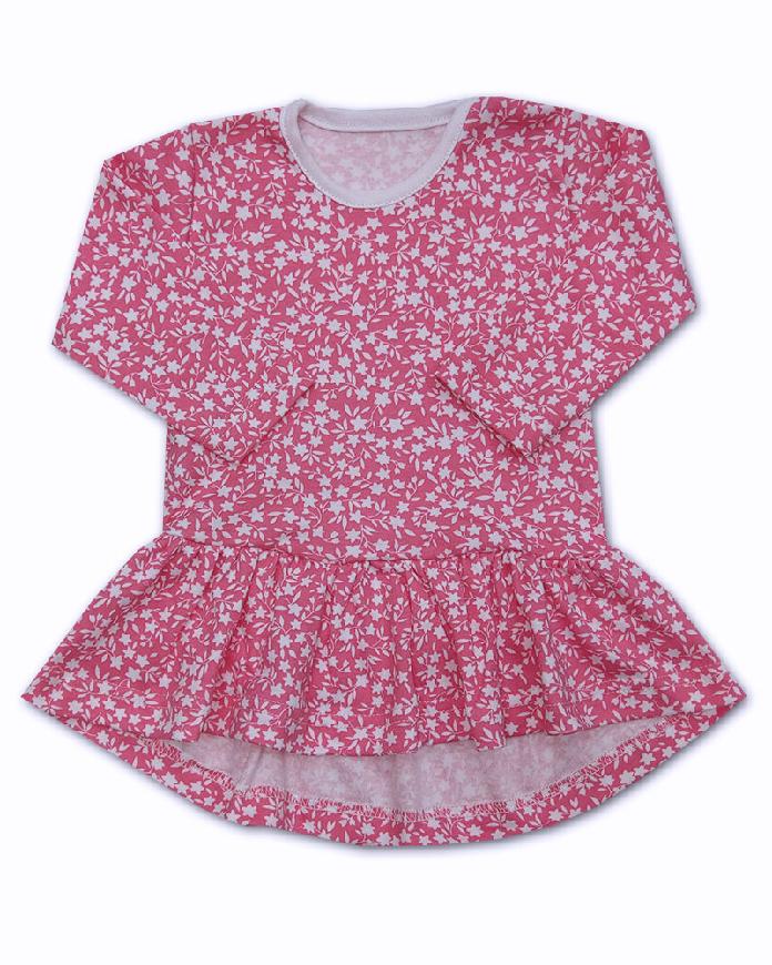 Dívčí 2D souprava tunika+legíny Bílý kvítek 62