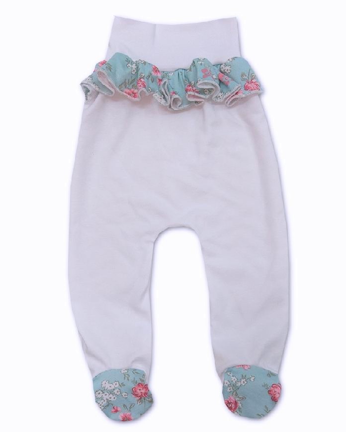 Kojenecká 3D souprava Mint kvítek 80