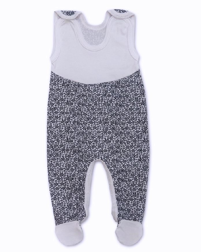 Kojenecké dupačky Černý kvítek 74