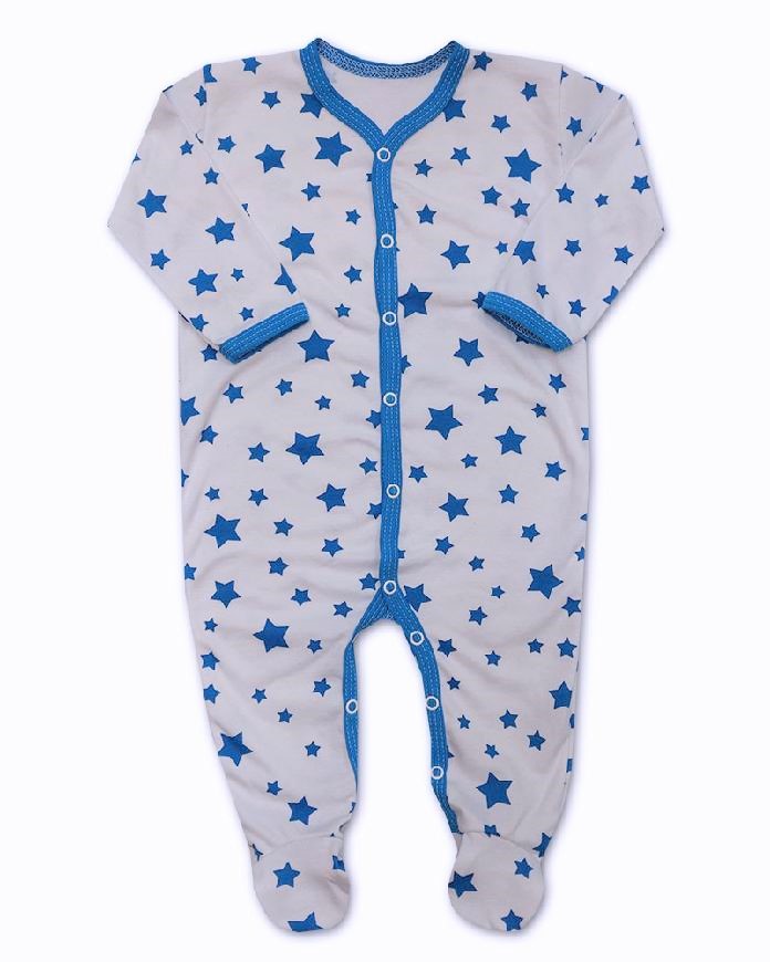 Kojenecký overal Hvězda - bílomodrá 86