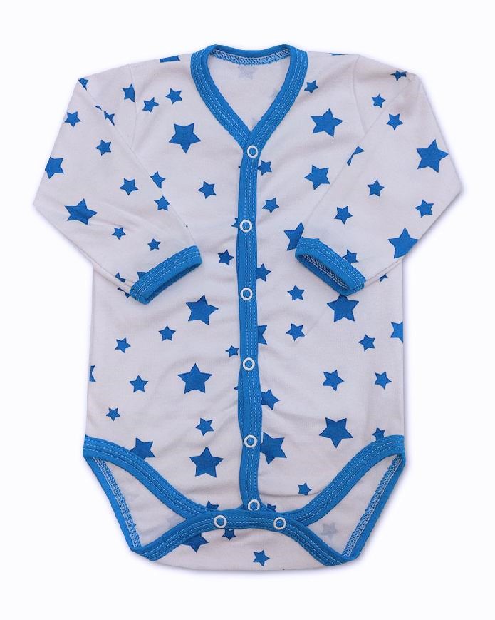 Kojenecké propínací body Hvězda - bílomodrá 56