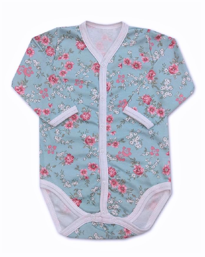 Kojenecké propínací body Mint kvítek 68