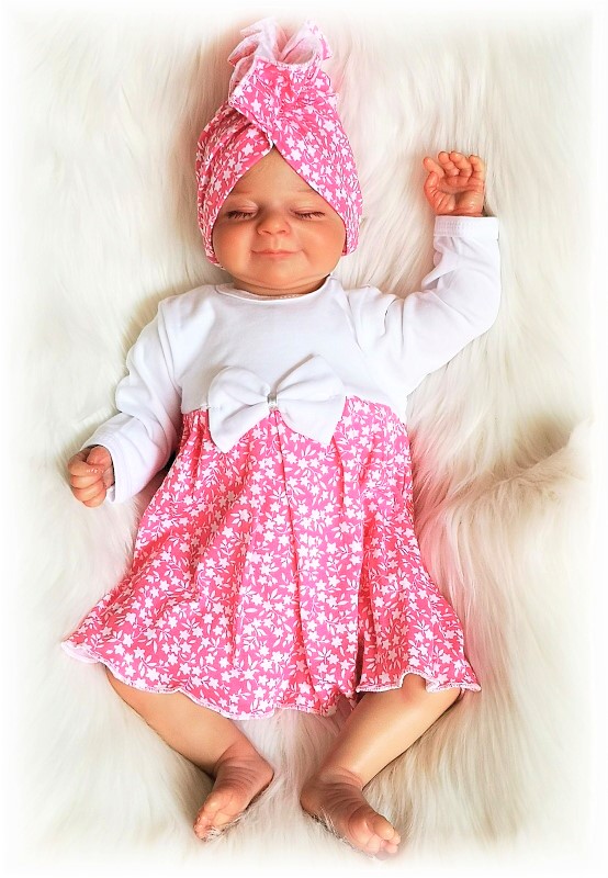 Kojenecké body se sukýnkou Bílý kvítek 86