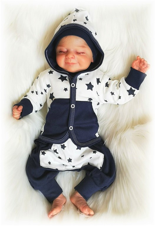 Kojenecká bavlněná mikinka Hvězda námořnická 80