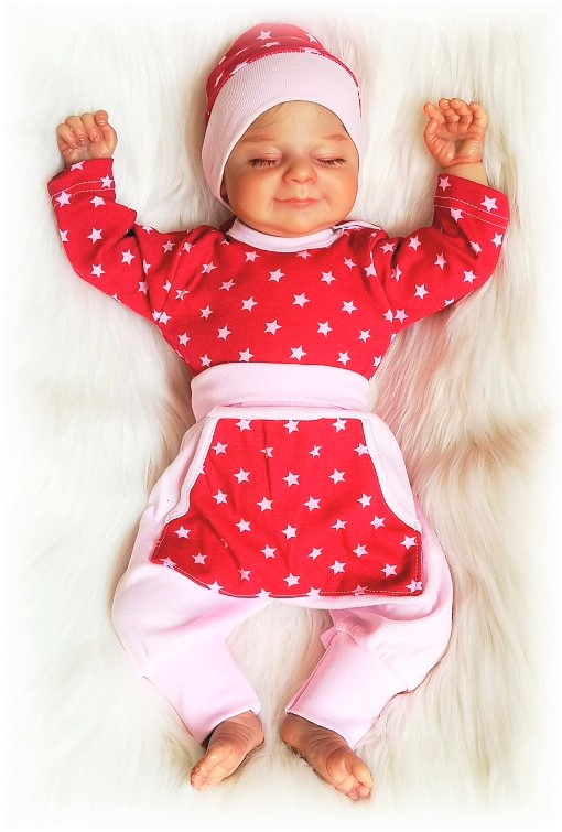 Bavlněná čepička Hvězda růžová