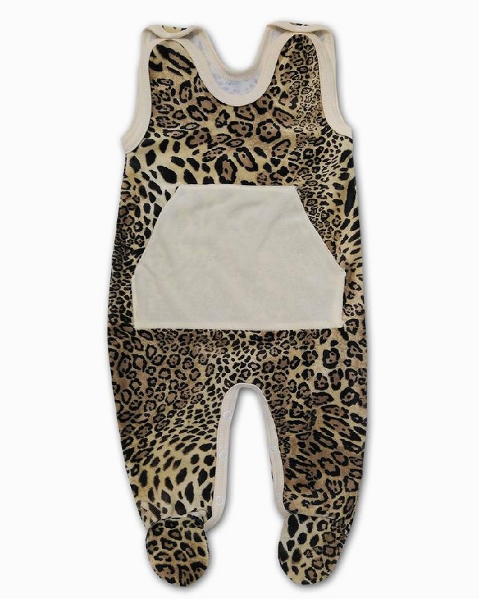 Kojenecké sametové dupačky Zvíře 68