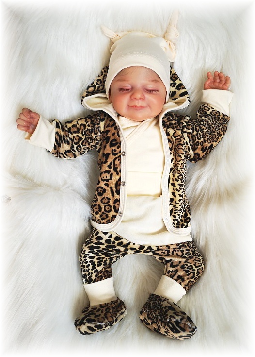 Kojenecká sametová mikinka s kapucí Zvíře 74