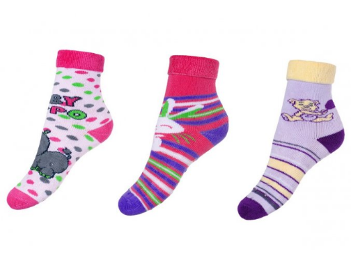 Kojenecké froté 2ABS ponožky Monkey