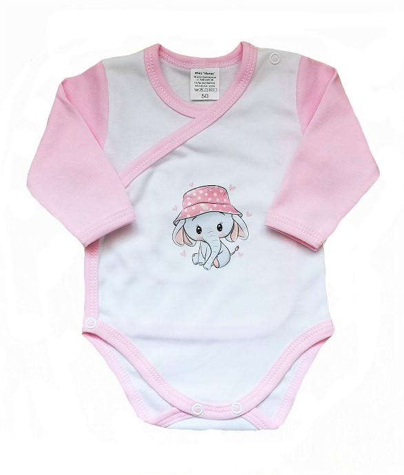 Kojenecká 5D souprava Růžové slůně 56