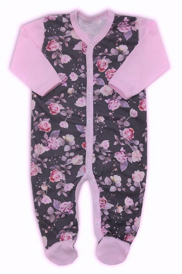 Kojenecký overal Rose purple 56