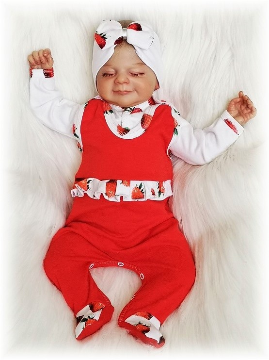 Kojenecká souprava Jahůdka kabátek+dupačky 62