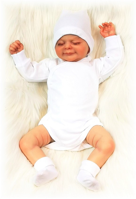 Kojenecká teplá 5D souprava do porodnice Mýval bílá 62