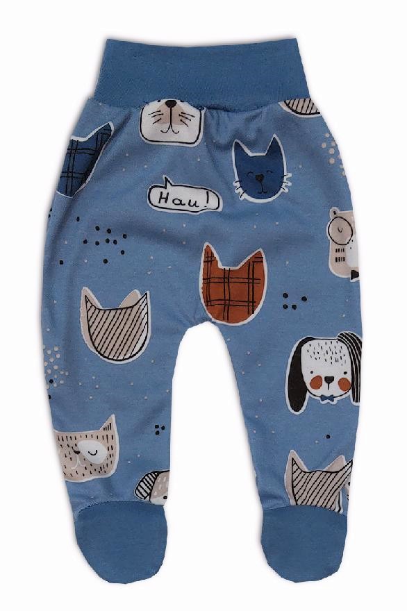 Kojenecká 2D souprava body+polodupačky Animals modrá 56