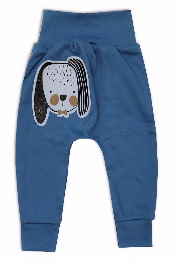 Kojenecká 2D souprava body+tepláčky Animals modrá 74